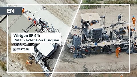 Wirtgen SP 64 Precision Concrete Construction on the Ruta 5 in Uruguay