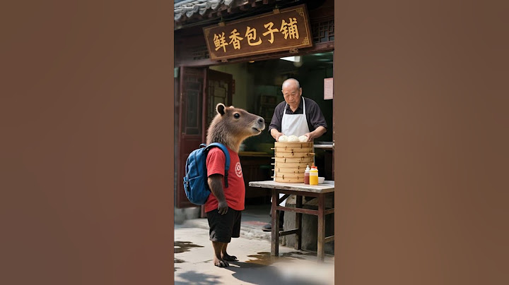 卡皮巴拉进城乞讨记：可怜的小卡皮被包子铺老板怒斥到哭泣#卡皮巴拉 #亲子 #萌宠