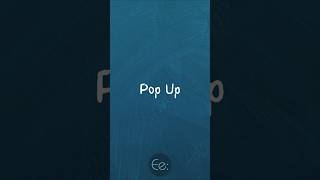Pop Up What Does It Mean?