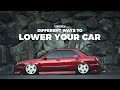 Different Ways To Lower Your Vehicle