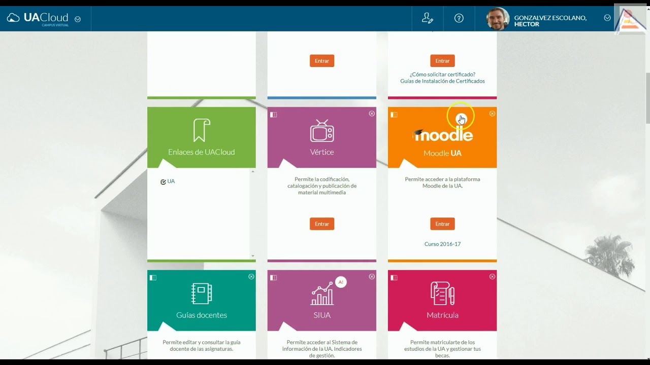 Configura el tablero UACloud
