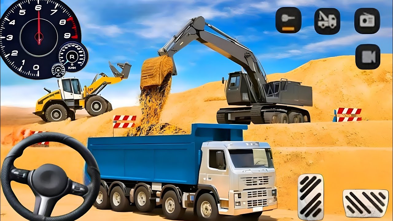 👷🏻City Road Construction Simulator 🚧 - Heavy JCB Games 2025 - Android Gameplay 