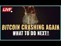 Bitcoin price crashing!! - What’s next + How to respond!! Coffee N Crypto Live