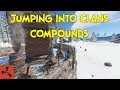 Jumping into Clan Bases + Raid Defense - Rust