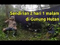 Bushcraft Indonesia : Hujan deras, membuat shelter, membuat kursi, membuat sendok dan membakar ayam.