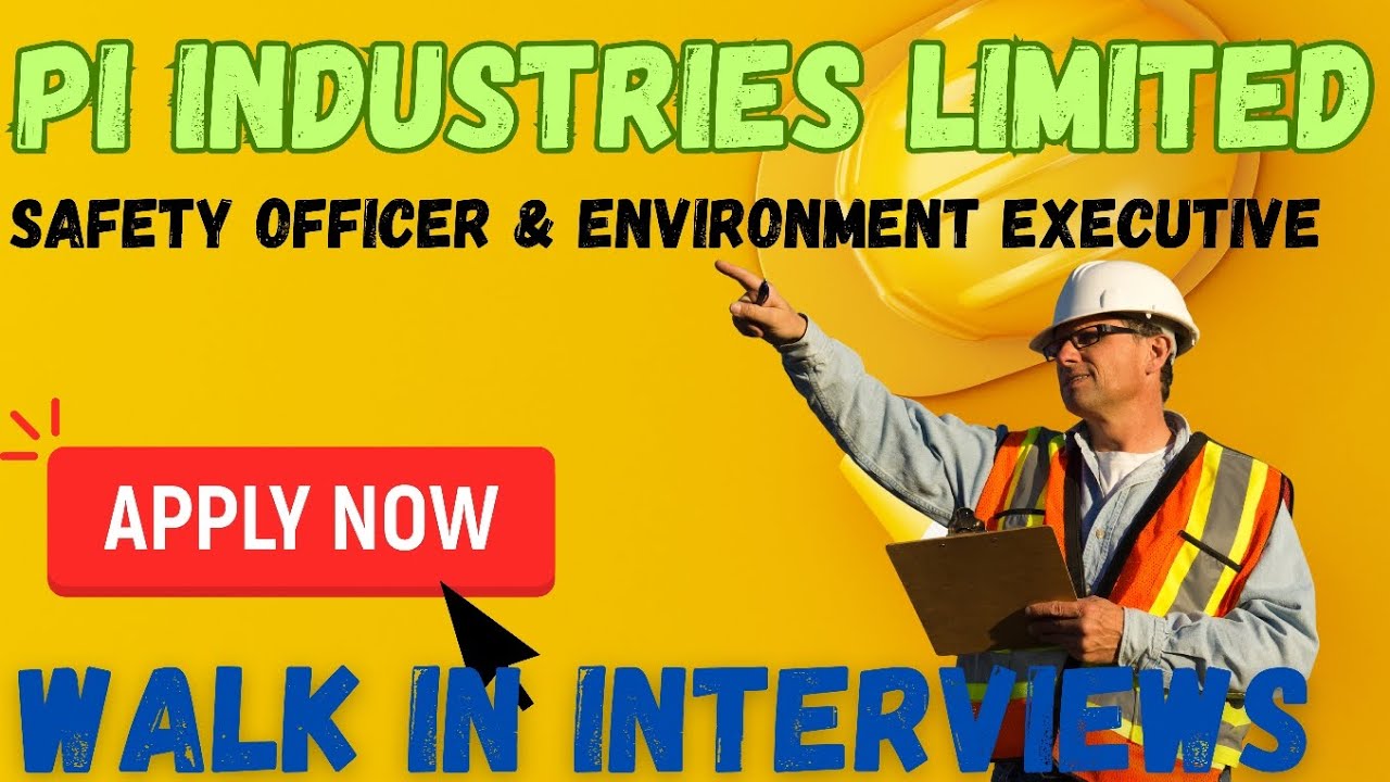 Safety Officer & Environment Executive Vacancy  