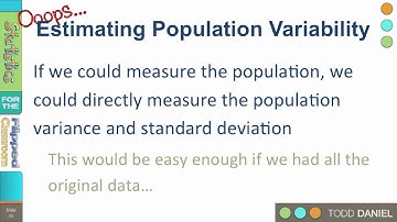 6-6 Estimating Population Variability