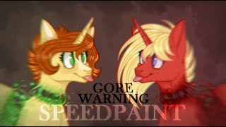 [GORE/13+] Falling Apart YCH -- MLP SPEEDPAINT