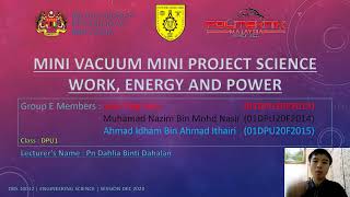 [ENGINEERING SCIENCE] Mini Project Group E DPU1 [DBS 10012]