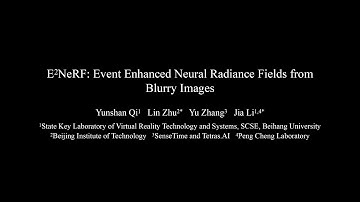 E2NeRF: Event Enhanced Neural Radiance Fields from Blurry Images