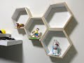 Install Hexagon Shelves