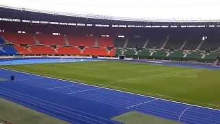 Das Ernst-Happel Stadion in Wien (Handyaufnahme)