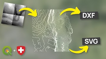 How to Extract Contour Lines from a Swisstopo DEM in QGIS & Export to DXF / SVG
