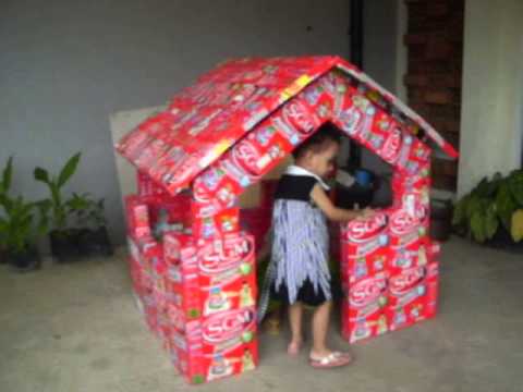 Rumah Fathira Sania dari  kotak susu  1 YouTube