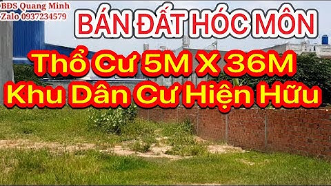 Bán đất thổ cư tuyệt đẹp 5m x 36m Hóc Môn gần Ngã tư An Sương