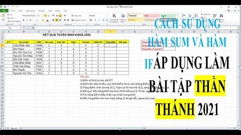 Hướng Dẫn Chi Tiết Cách Sử Dụng Hàm If Và Hàm Sum Để Sử Lý Bài Tập