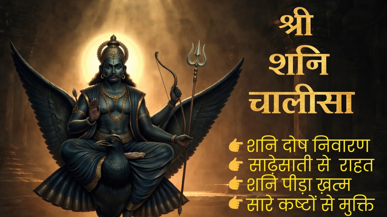 शनि चालीसा | Shani Chalisa with Lyrics | शनिवार स्पेशल | Shani Dev Bhajan | Full Chalisa Remove Fear