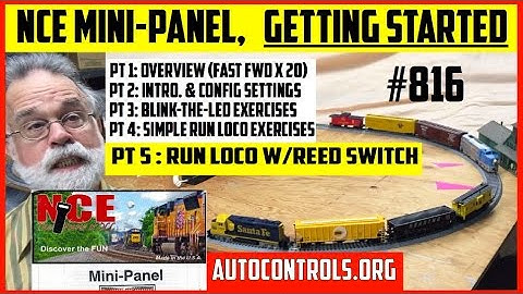 816-5/5❇️USE ONE REED SWITCH TO CONTROL TRAIN❇️(Beginner Exercises NCE Mini-Panel)