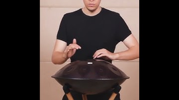 Handpan Pure Purple 10 Notes D Minor Scale Hangdrum with gift set