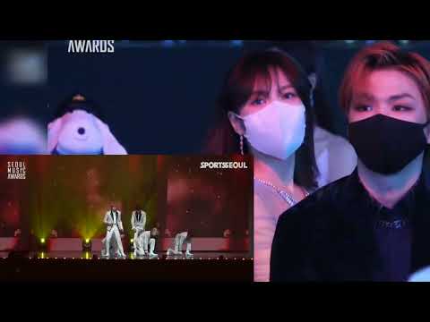 Kang Daniel & Red Velvet Wendy reaction to 'Favorite' NCT 127 SMA 2022