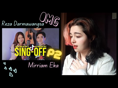 Reza Darmawangsa — SING-OFF TIKTOK SONGS vs Mirriam Eka (Part II) [Reaction Video] I'm in Love 🥰