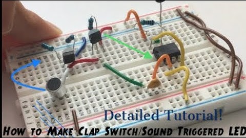 Clap Switch Circuit (Sound Triggered LED)| Using Transistors and 555 Timer IC