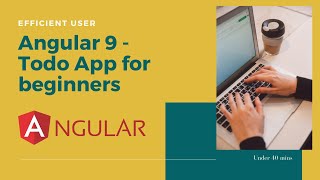 Angular 9 - Todo Application for beginners screenshot 1