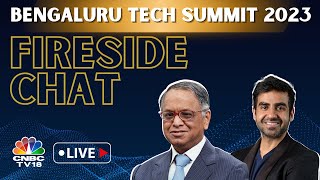 LIVE: Nikhil Kamath & Narayana Murthy | Fireside Chat | Bengaluru Tech Summit 2023 | N18L CNBC TV18