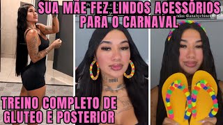 Larissa Azevedo Mostra Os Acessórios Lindos Que Sua Mãe Fez Para O Carnaval-Treino Completo