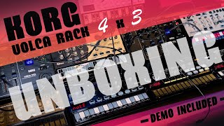 KORG VOLCA RACK 4x3 UNBOXING