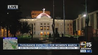 Thousands expected to participate in women's march after Trump election