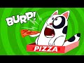 Kids songs I DIDN'T MEAN TO BURP by Preschool Popstars - funny kids music video with burping cat