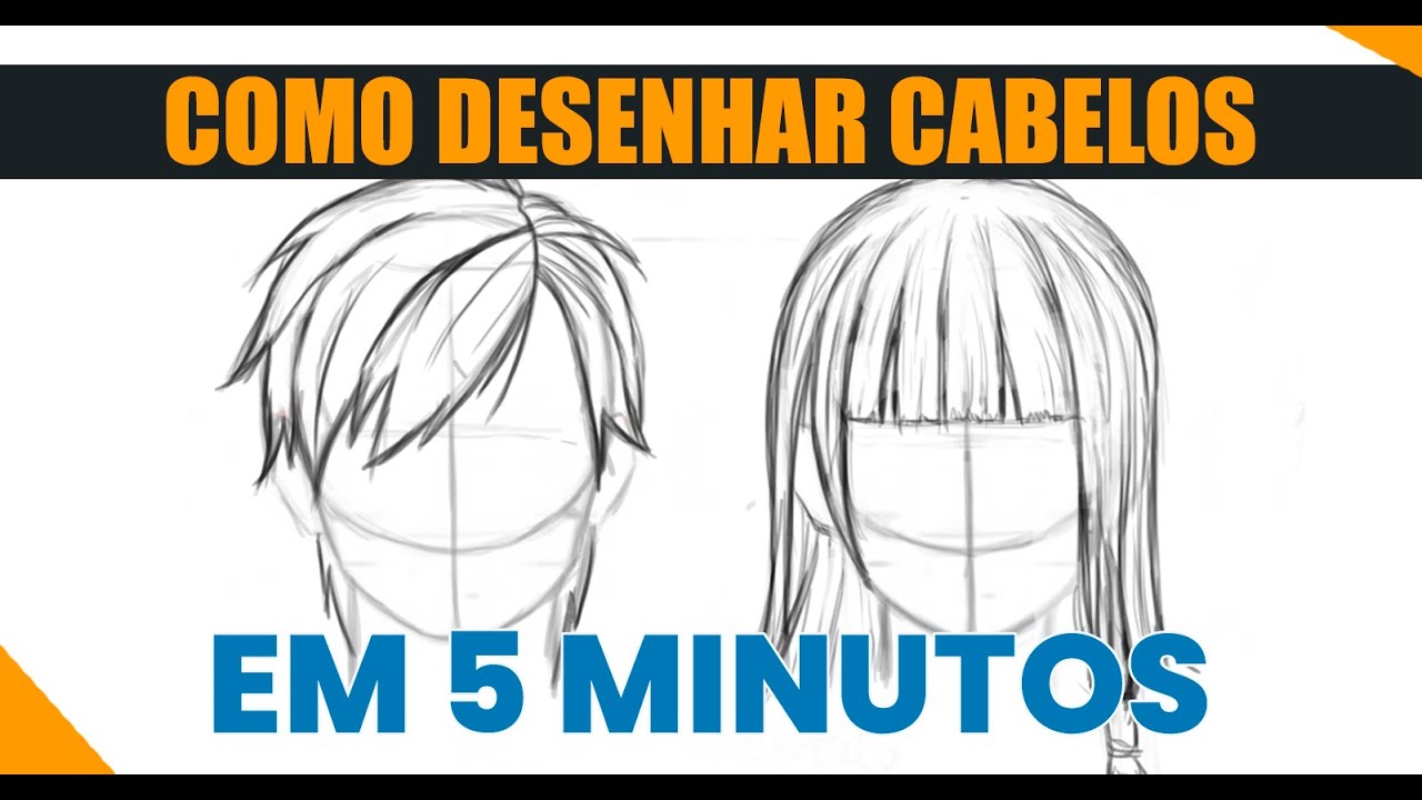 COMO DESENHAR CABELO DE ANIME Atualizado 2021 - Masculino E