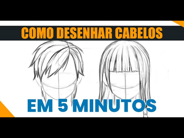 Como desenhar cabelo masculino