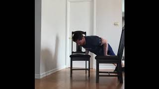 Deficit Supinated Push-ups (inclined)