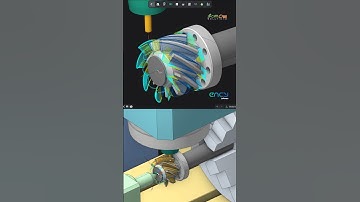 ENCY CAM Mill 4 Axis Rough Waterline Simulation 2 #encycam #sprutcam #cadcamcnc #cadcamsolution
