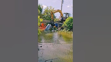 #excavator #shorts Kobe đóng cọc bê tông cặp bờ sông #videoviral