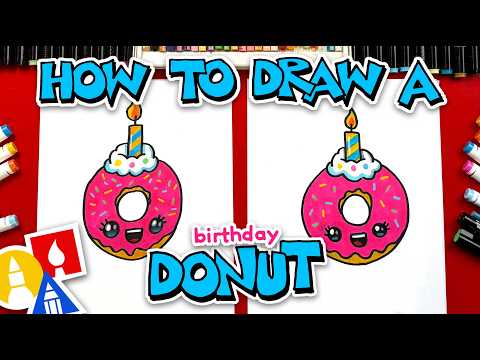 How To Draw Dottie The Birthday Donut
