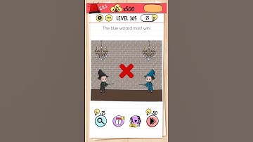Brain Test Level 305 The blue wizard must win.