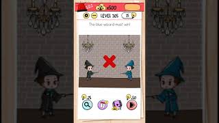 Brain Test Level 305 The blue wizard must win. screenshot 2