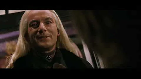 Lucius Malfoy's first appearance! HP 2 clip!