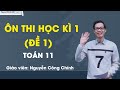 Ôn thi học kì 1 - Toán 11 - Đề 1 - Giáo viên: Nguyễn Công Chính