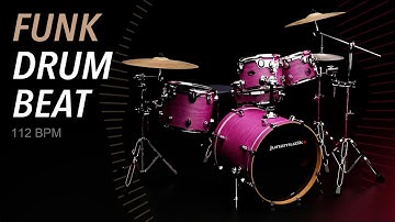★ FUNK DRUM GROOVE - 112 BPM ★ Drums only backing track. Drum Track #backingtrack