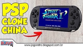 PSP Clone MP5 X9S Plus 16GB Gameplayer Handheld com 1000 GAMES