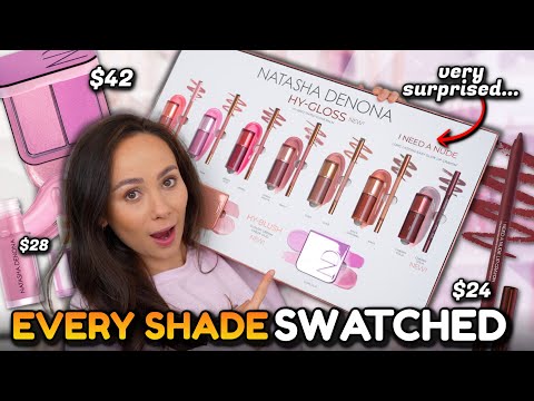 NATASHA DENONA SPRING COLLECTION! NEW Hy-Gloss Tinted Gloss Balm, HyBlush & Lip Liner SWATCHED