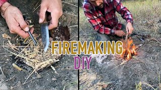 How To Make A Fire In The Outdoors DIY Lesson  | HAZEN AUDEL