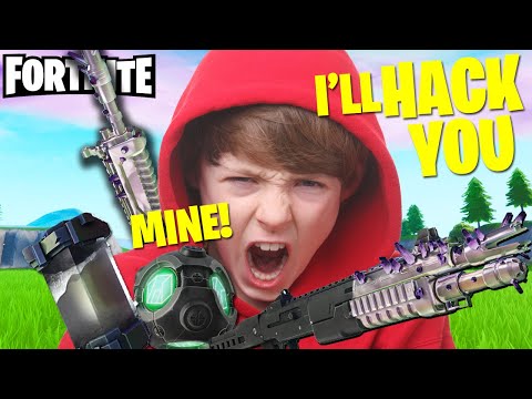 STEALING ANGRY KIDS *NEW* CHROME SPLASH & EVOCHROME SHOTGUN, PORT-A-BUNKER in FORTNITE SEASON 4!