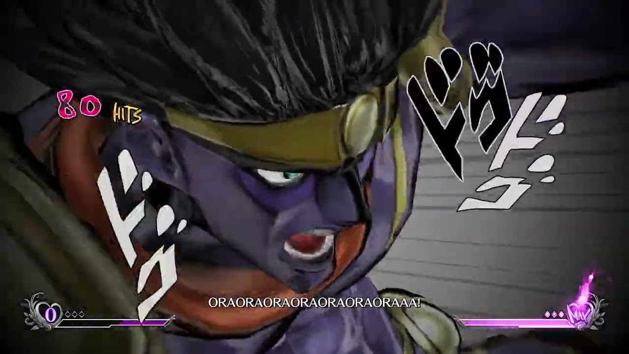 ASBR gameplay with Jotaro Kujo VS Joseph Joestar 