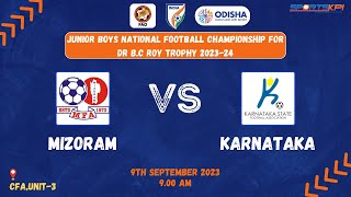 Junior Boys NFC | Mizoram   VS   Karnataka | LIVE