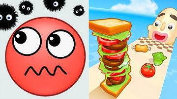 Hide Ball VS Sandwich Runner - All Max Android Gameplay, IOS Game 